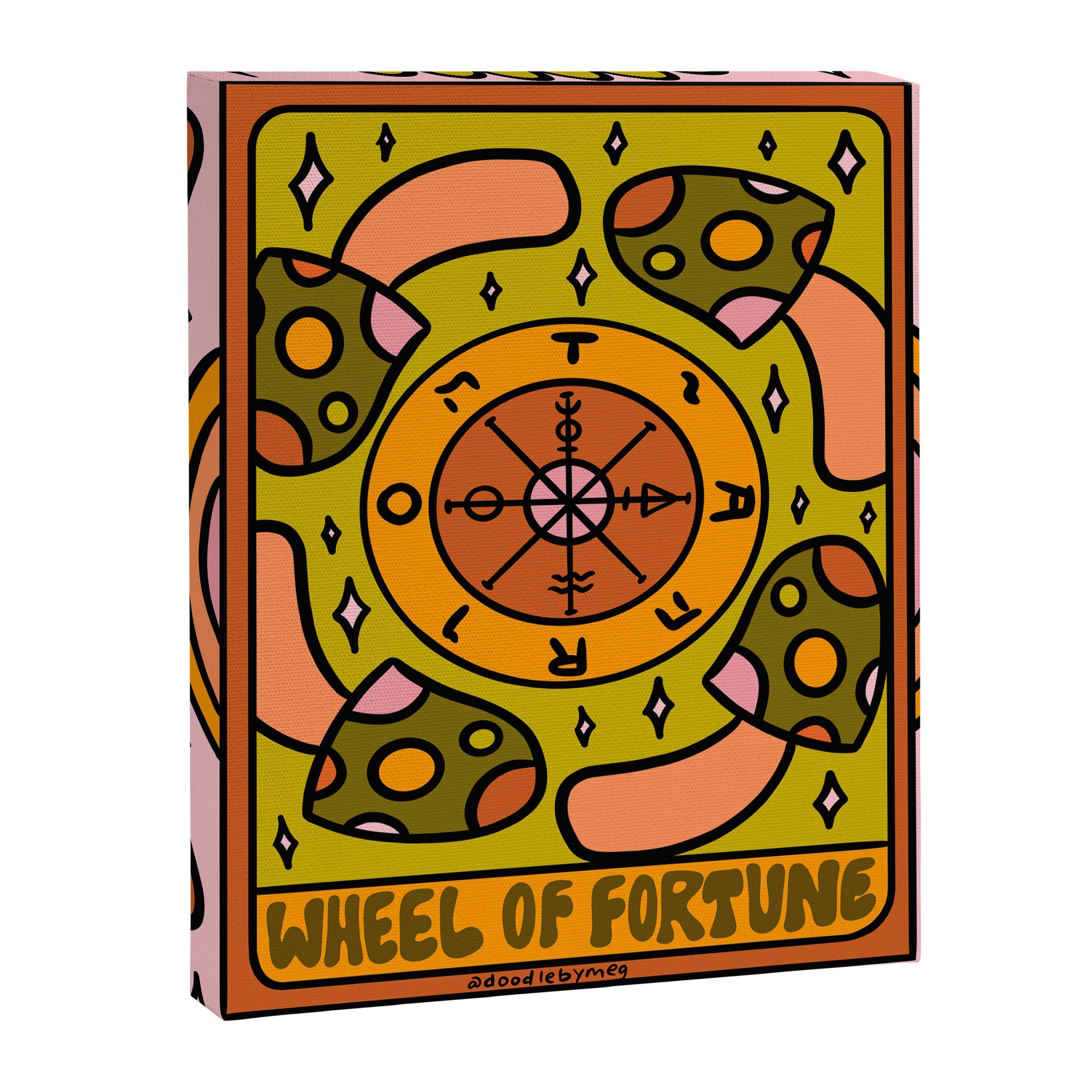 10. Wheel of Fortune Mushroom Canvas Print