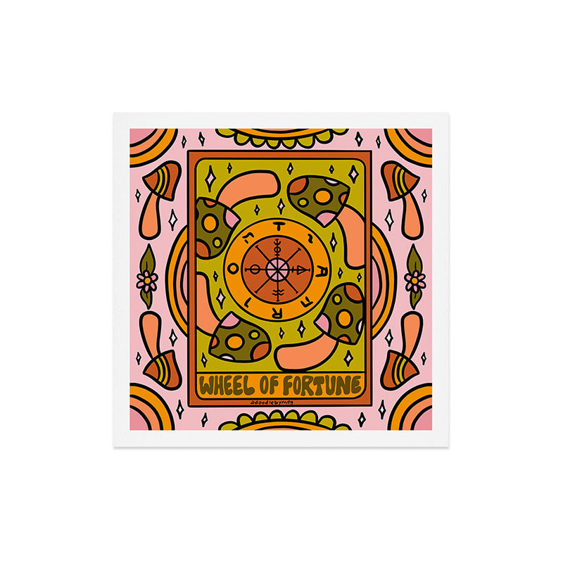 10. Wheel of Fortune Mushroom Art Print