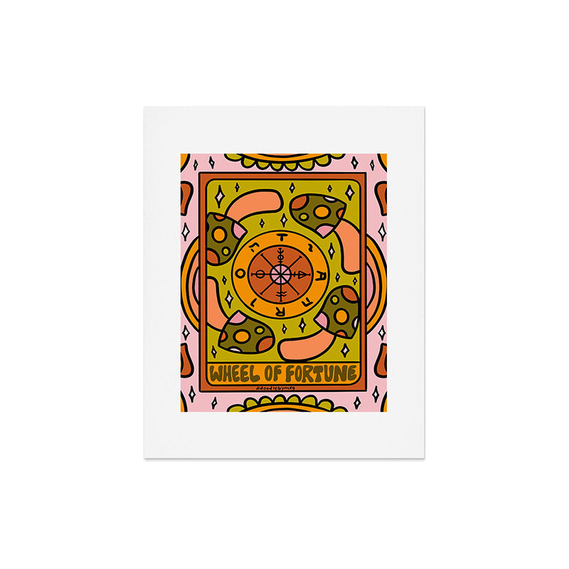 10. Wheel of Fortune Mushroom Art Print