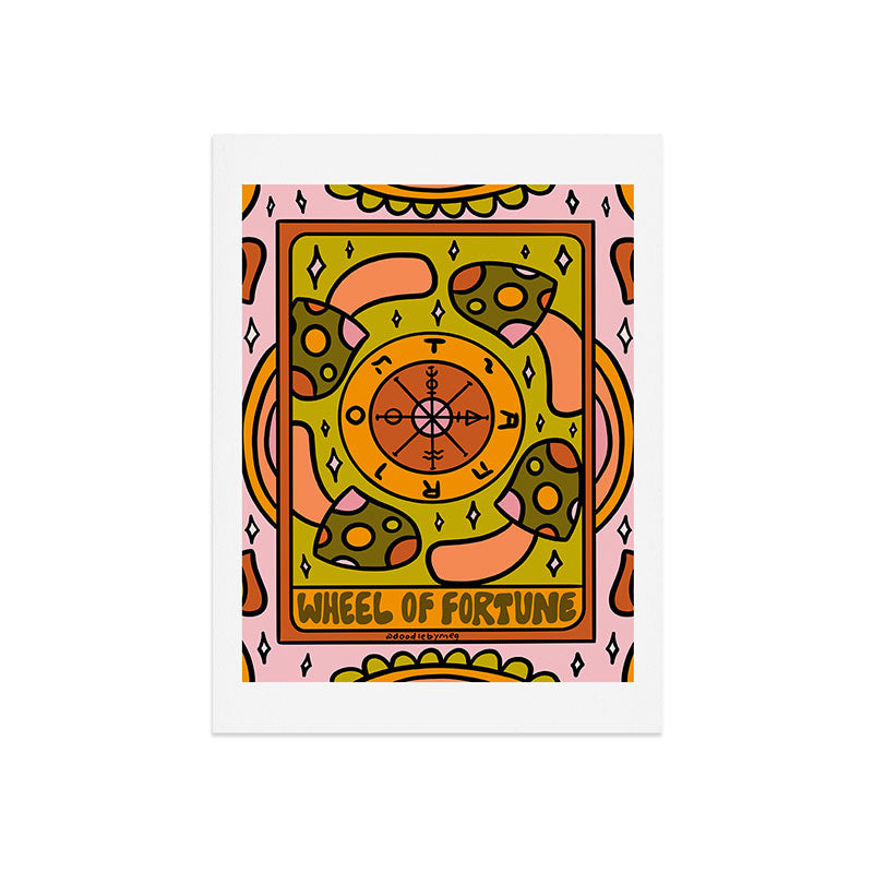 10. Wheel of Fortune Mushroom Art Print