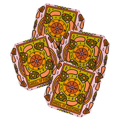 10. Wheel of Fortune Mushroom Coaster