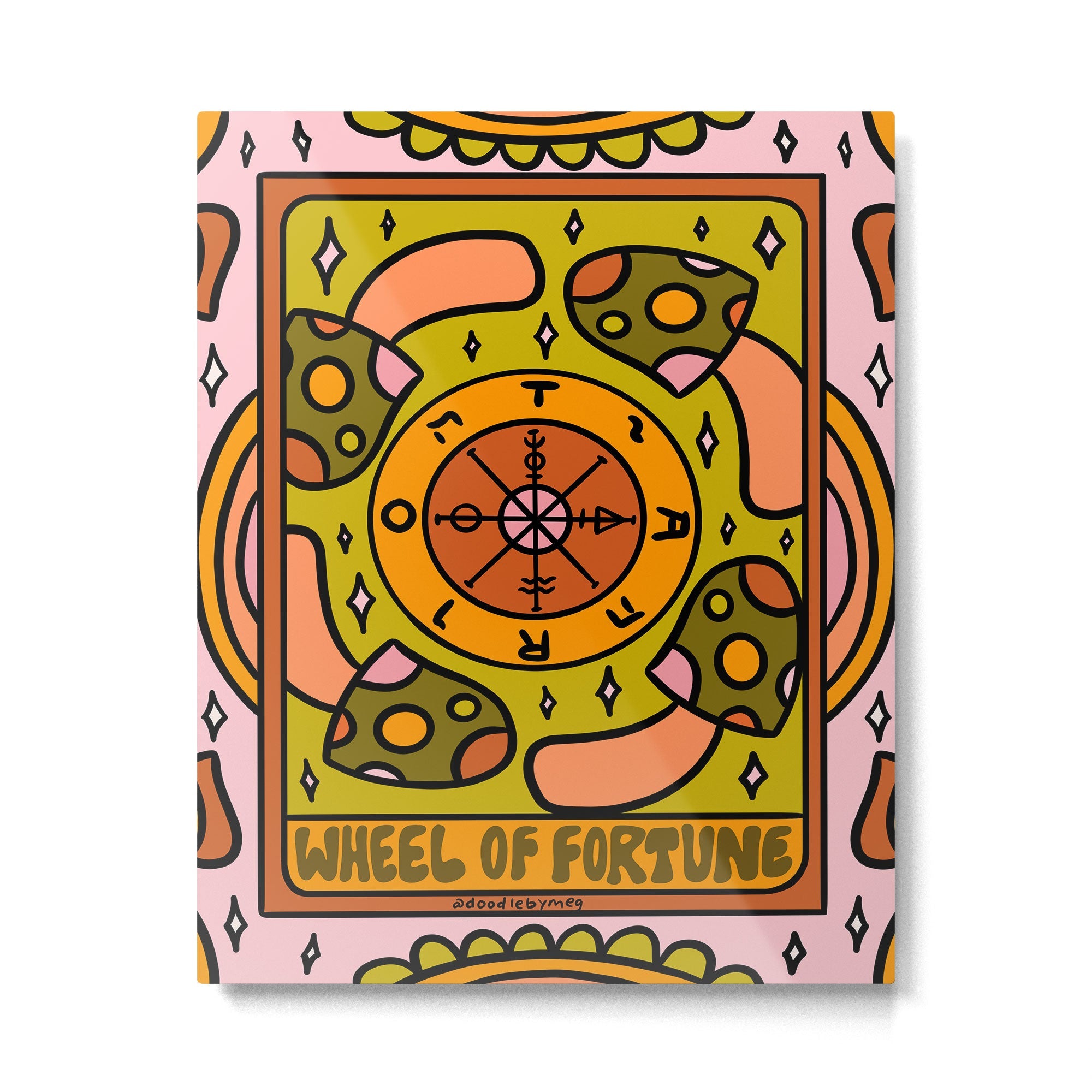 10. Wheel of Fortune Mushroom Metal Print