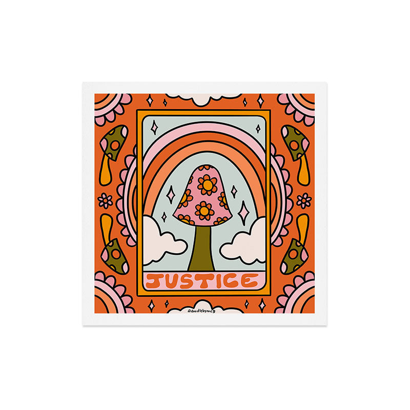 11. Justice Mushroom Art Print