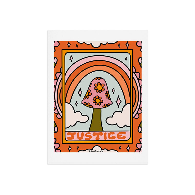 11. Justice Mushroom Art Print