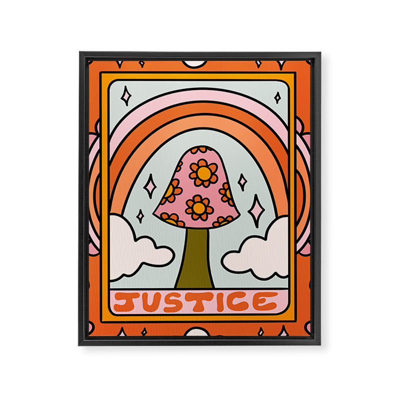 11. Justice Mushroom Framed Canvas Print
