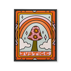 11. Justice Mushroom Framed Canvas Print