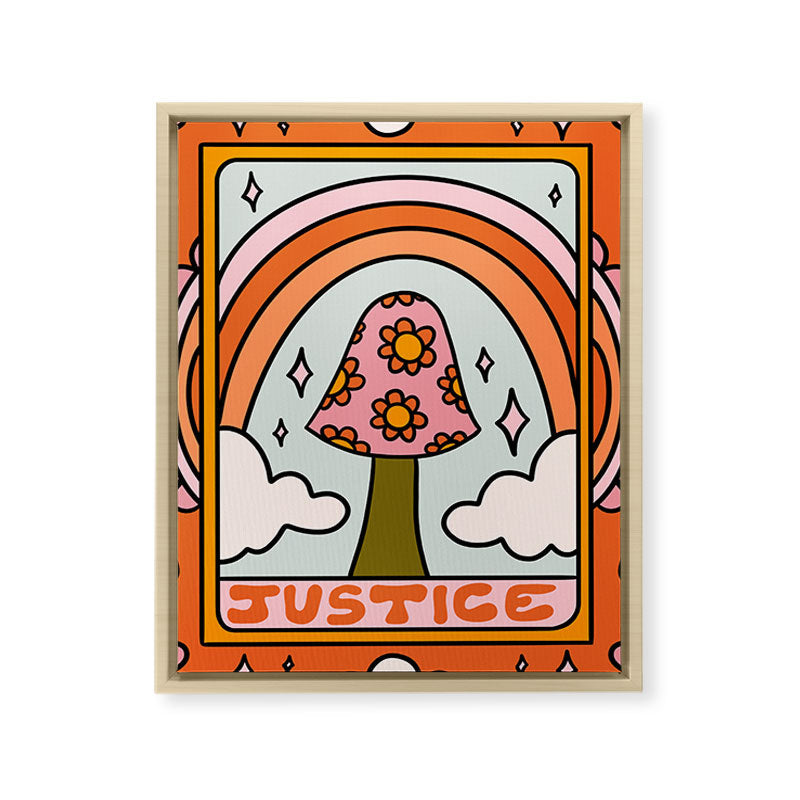 11. Justice Mushroom Framed Canvas Print