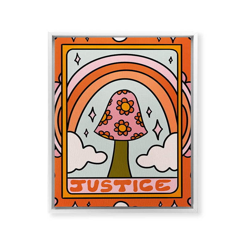 11. Justice Mushroom Framed Canvas Print