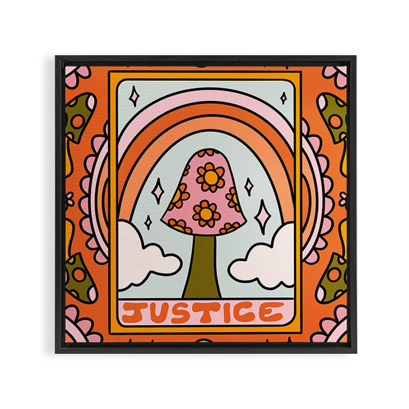 11. Justice Mushroom Framed Canvas Print