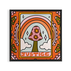 11. Justice Mushroom Framed Canvas Print