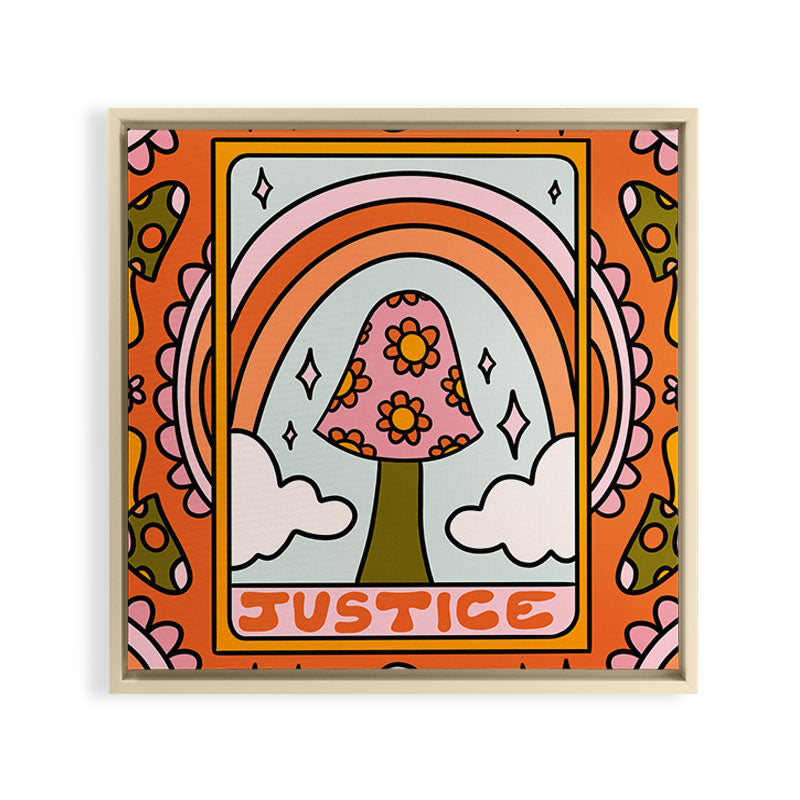 11. Justice Mushroom Framed Canvas Print