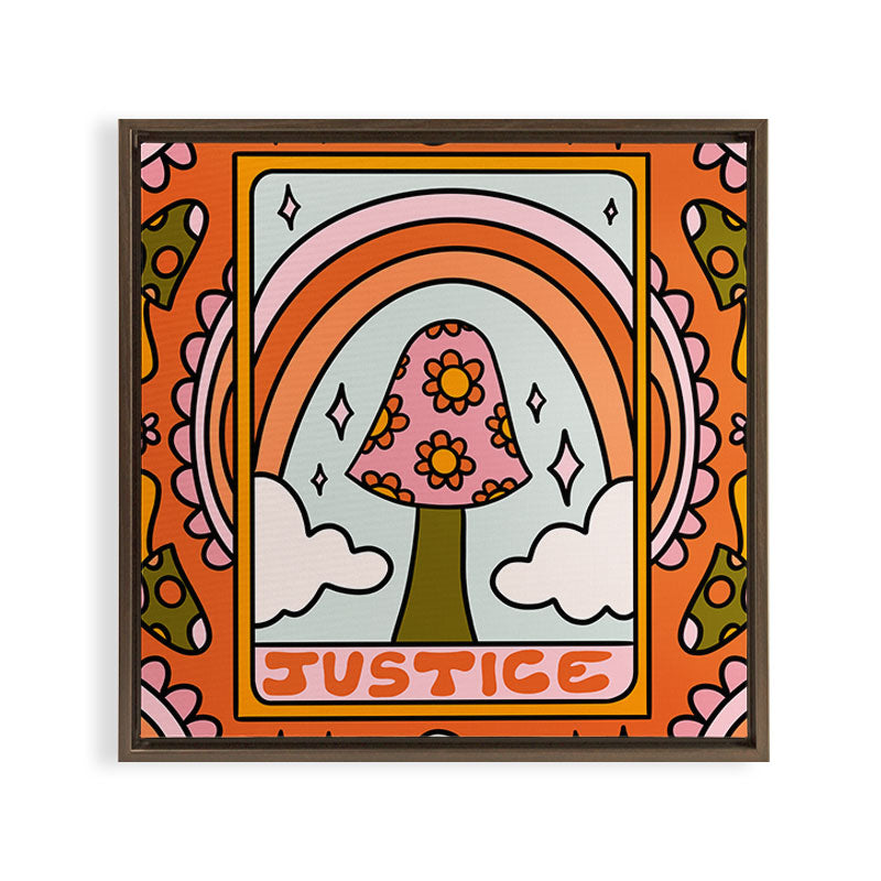 11. Justice Mushroom Framed Canvas Print