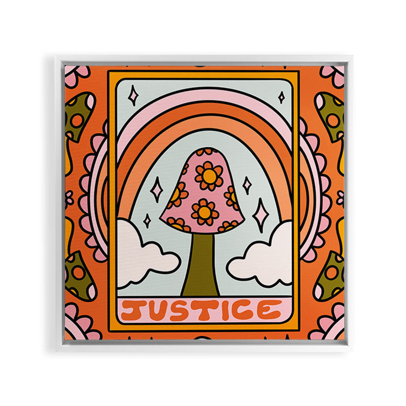11. Justice Mushroom Framed Canvas Print