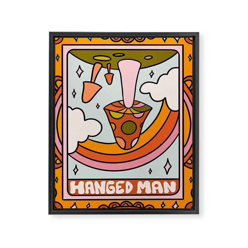 12. Hanged Man Mushroom Framed Canvas Print