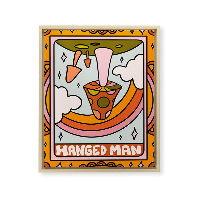 12. Hanged Man Mushroom Framed Canvas Print
