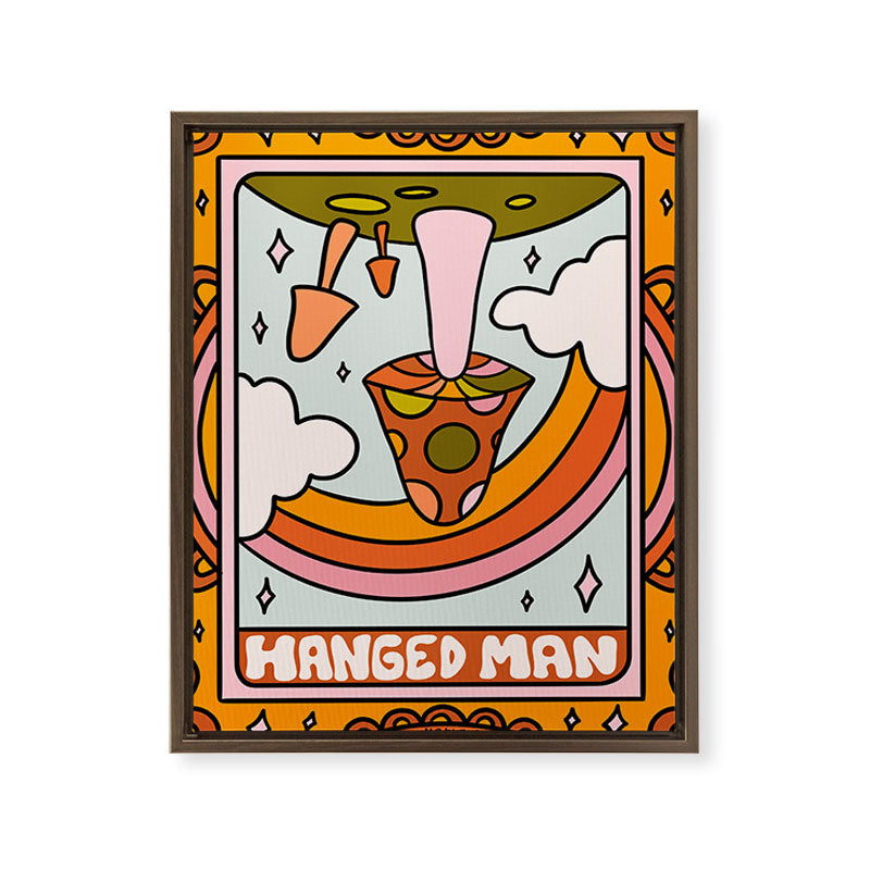 12. Hanged Man Mushroom Framed Canvas Print