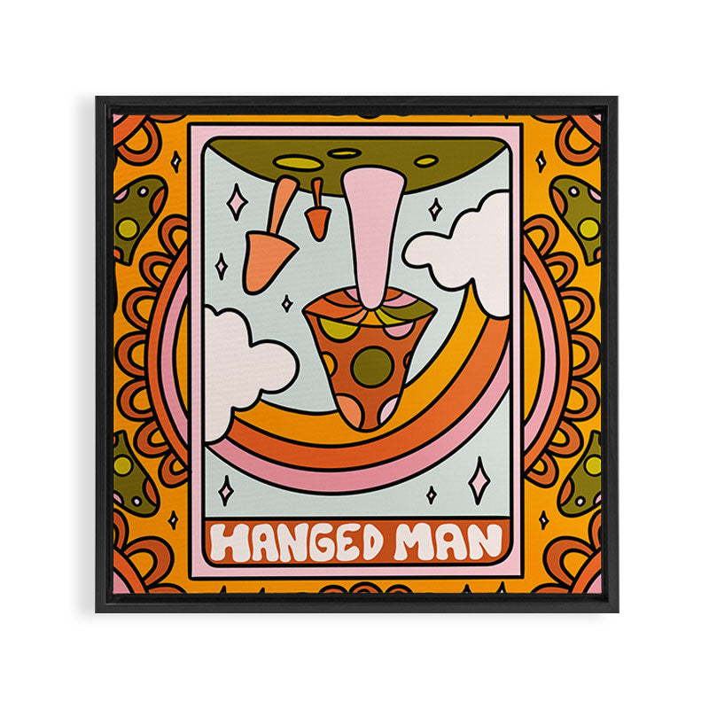12. Hanged Man Mushroom Framed Canvas Print