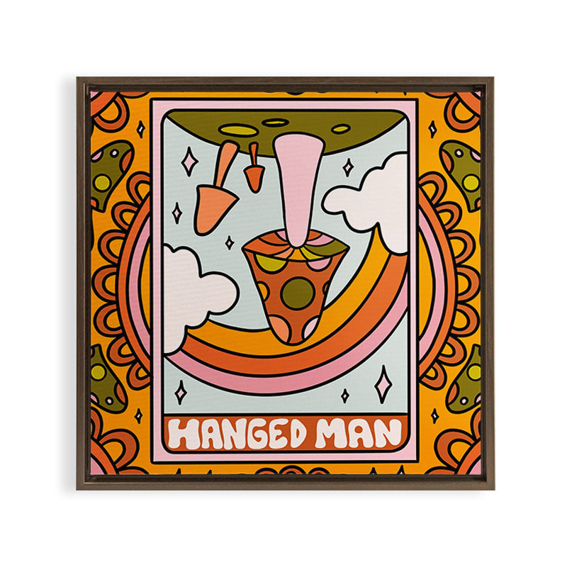 12. Hanged Man Mushroom Framed Canvas Print