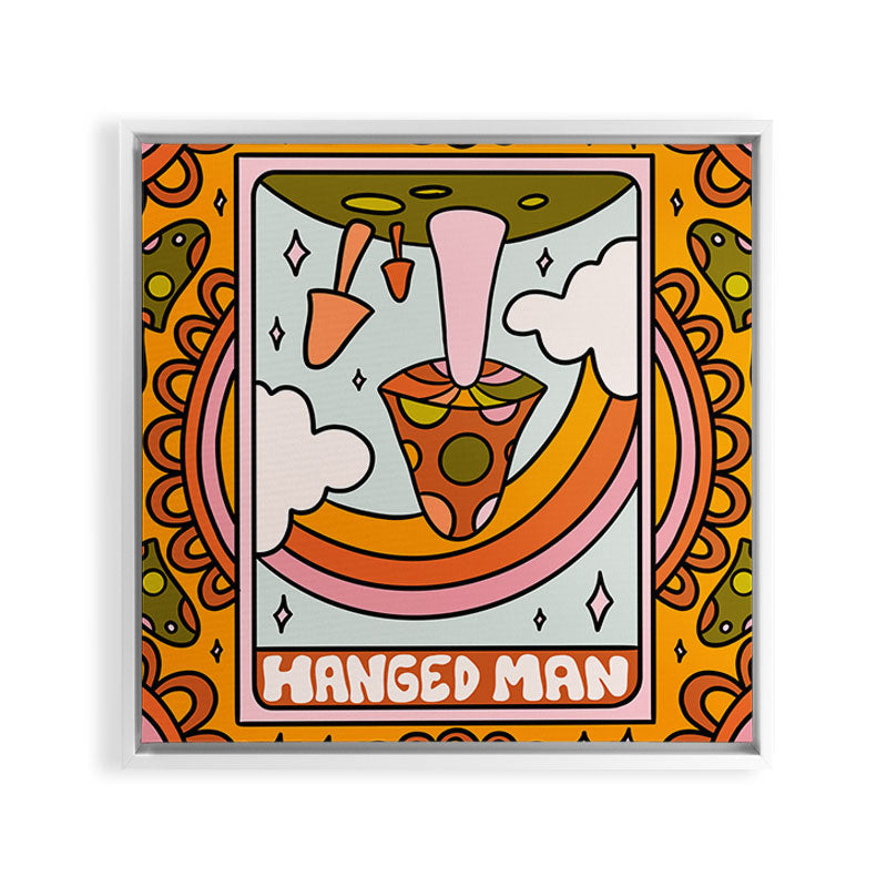 12. Hanged Man Mushroom Framed Canvas Print