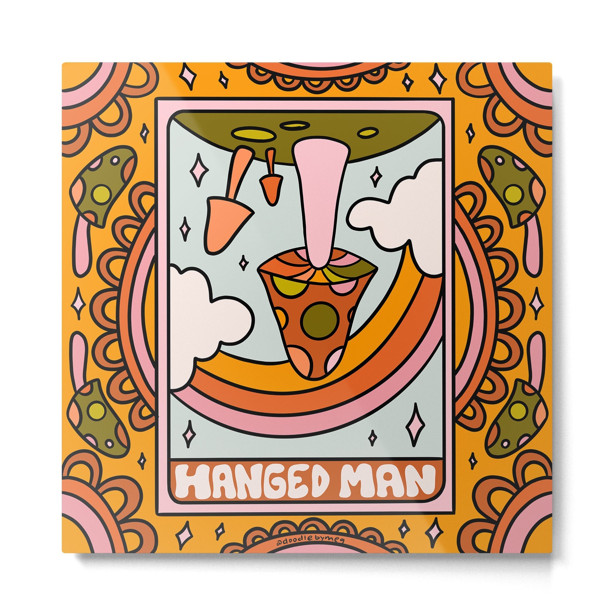 12. Hanged Man Mushroom Metal Print