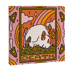 13. Death Tarot Mushroom Canvas Print