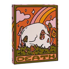 13. Death Tarot Mushroom Canvas Print