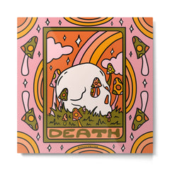 13. Death Tarot Mushroom Metal Print