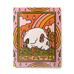 13. Death Tarot Mushroom Metal Print