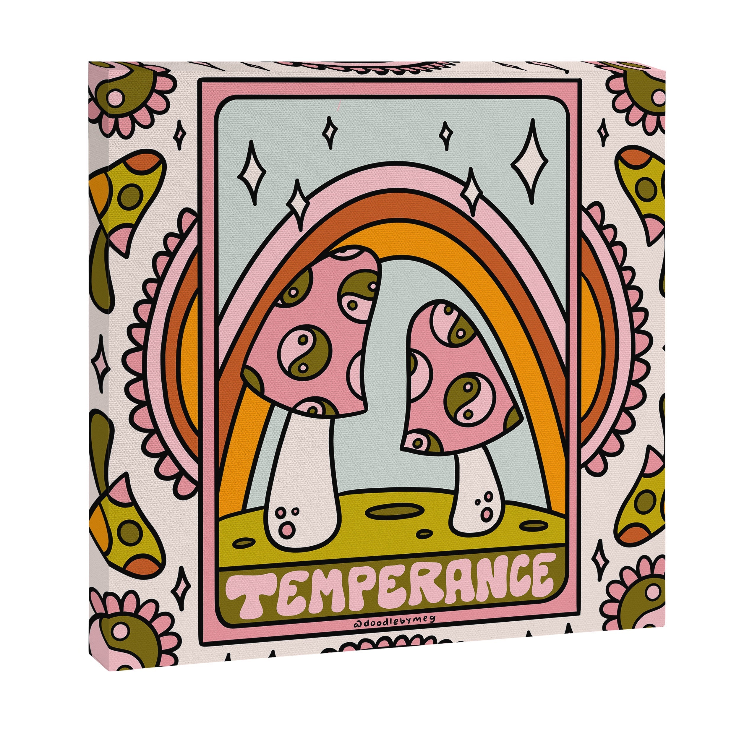 14. Temperance Tarot Mushroom Canvas Print