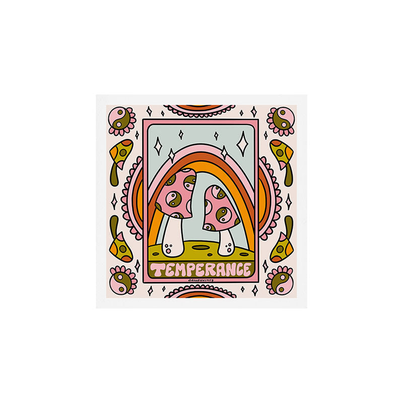 14. Temperance Tarot Mushroom Art Print