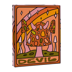 15. Devil Tarot Mushroom Canvas Print