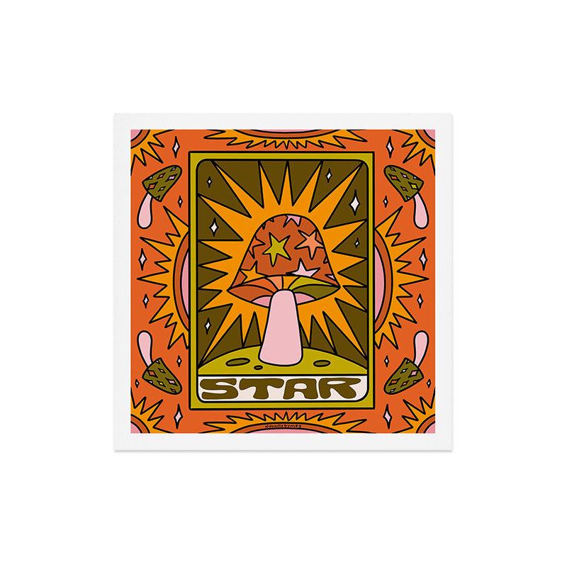 17. Star Mushroom Art Print