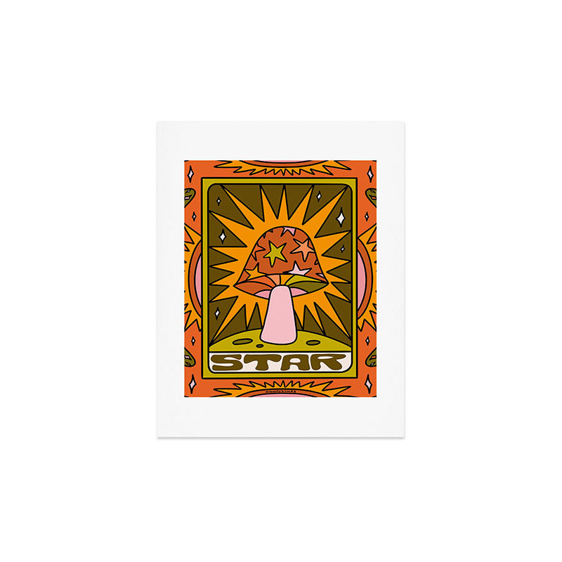 17. Star Mushroom Art Print