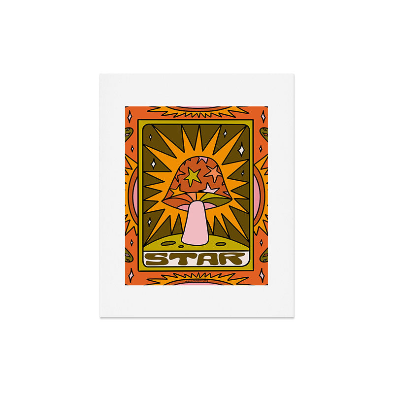 17. Star Mushroom Art Print