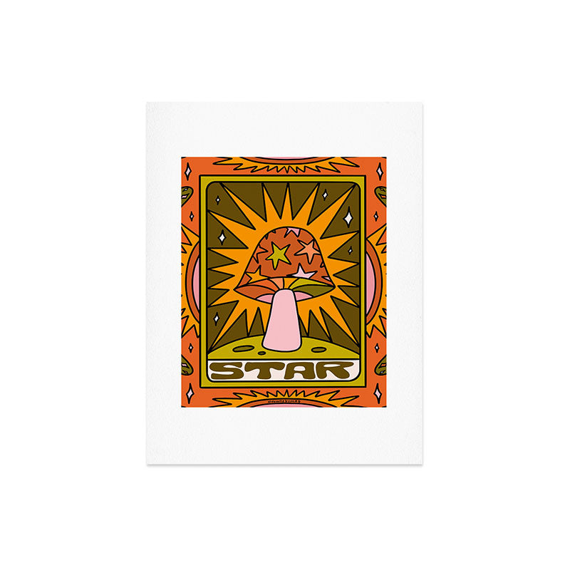 17. Star Mushroom Art Print
