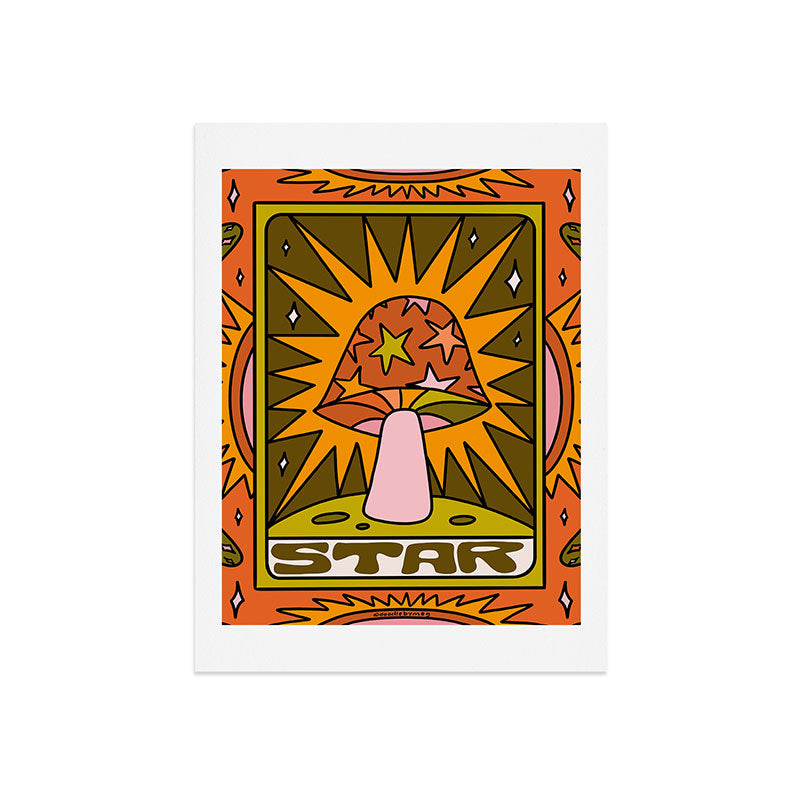 17. Star Mushroom Art Print