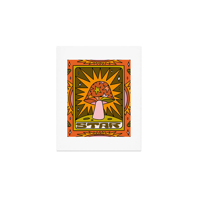 17. Star Mushroom Art Print