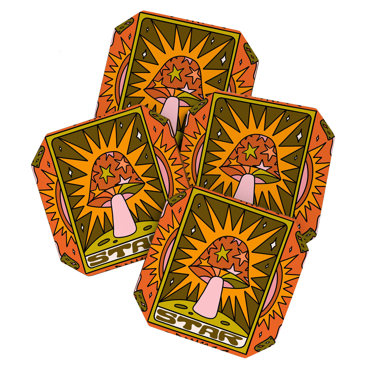 17. Star Mushroom Coaster