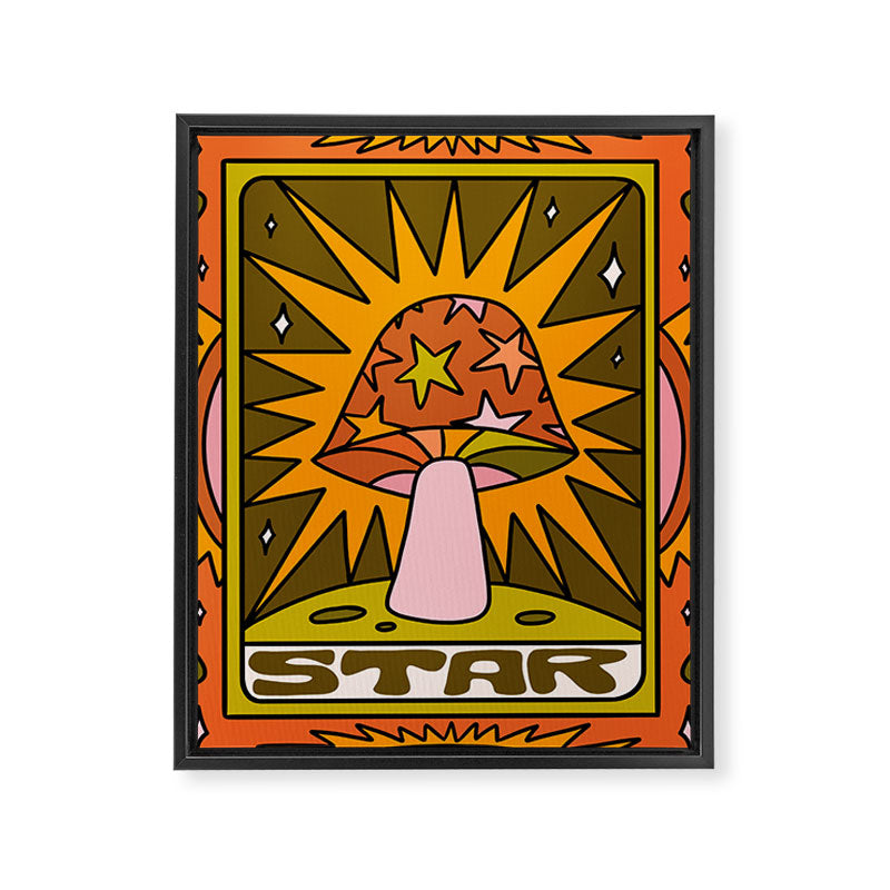 17. Star Mushroom Framed Canvas Print