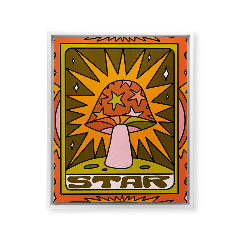 17. Star Mushroom Framed Canvas Print