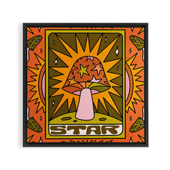 17. Star Mushroom Framed Canvas Print