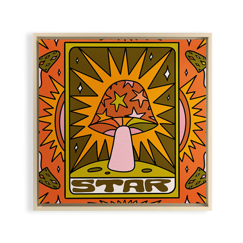 17. Star Mushroom Framed Canvas Print