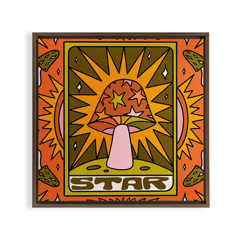 17. Star Mushroom Framed Canvas Print