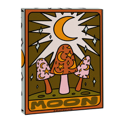 18. Moon Tarot Mushroom Canvas Print