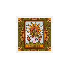 19. Sun Tarot Mushroom Art Print