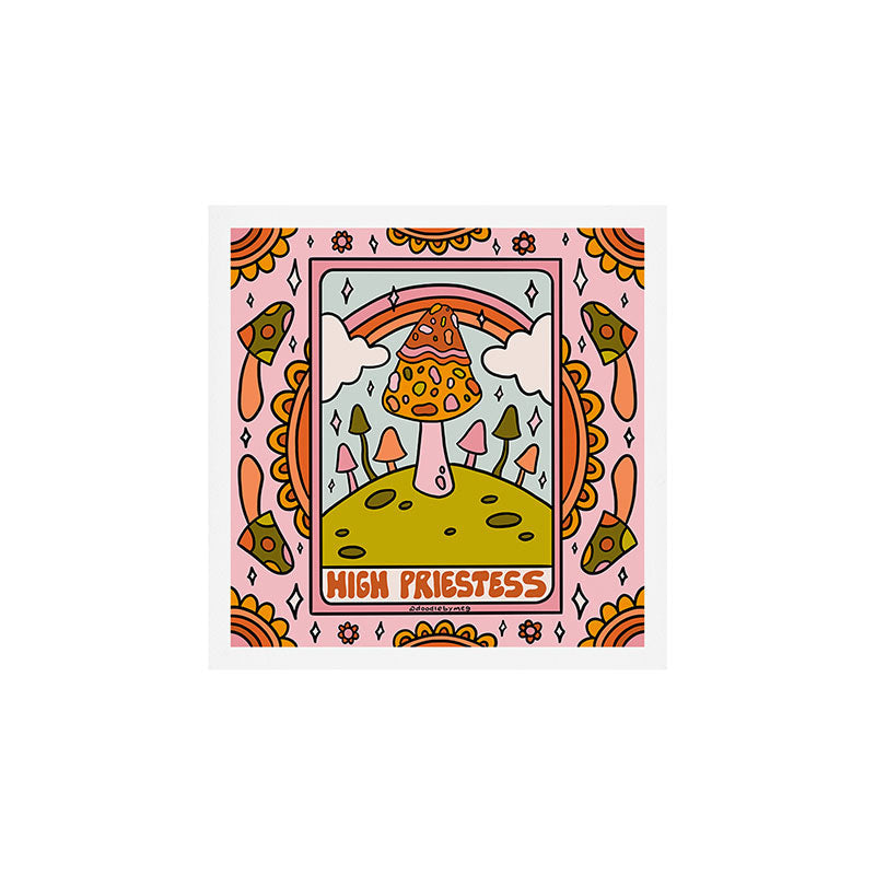 2. High Priestess Mushroom Art Print