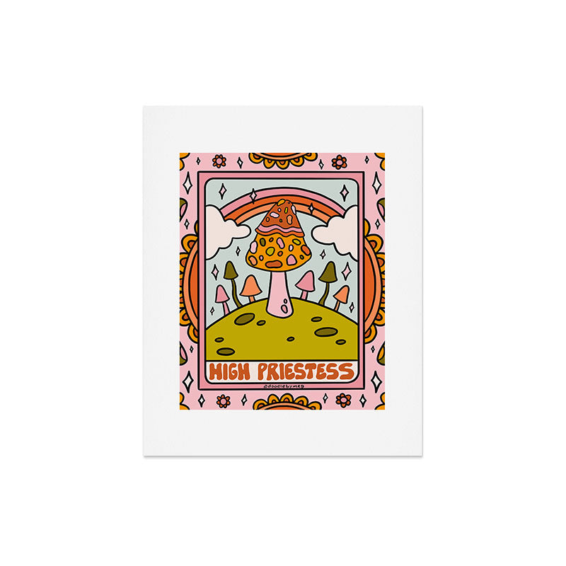 2. High Priestess Mushroom Art Print