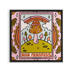2. High Priestess Mushroom Framed Canvas Print
