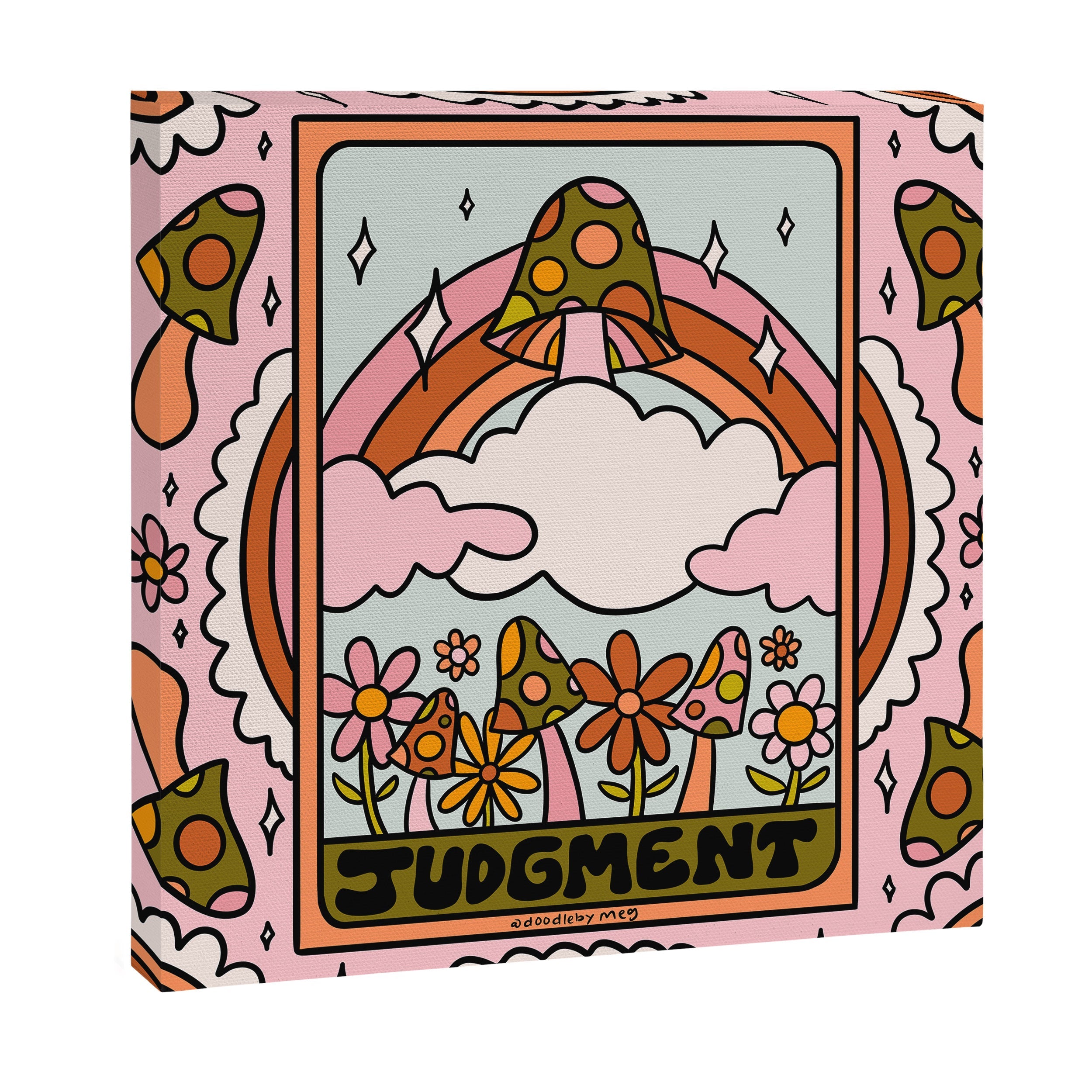 20. Judgment Tarot Mushroom Canvas Print