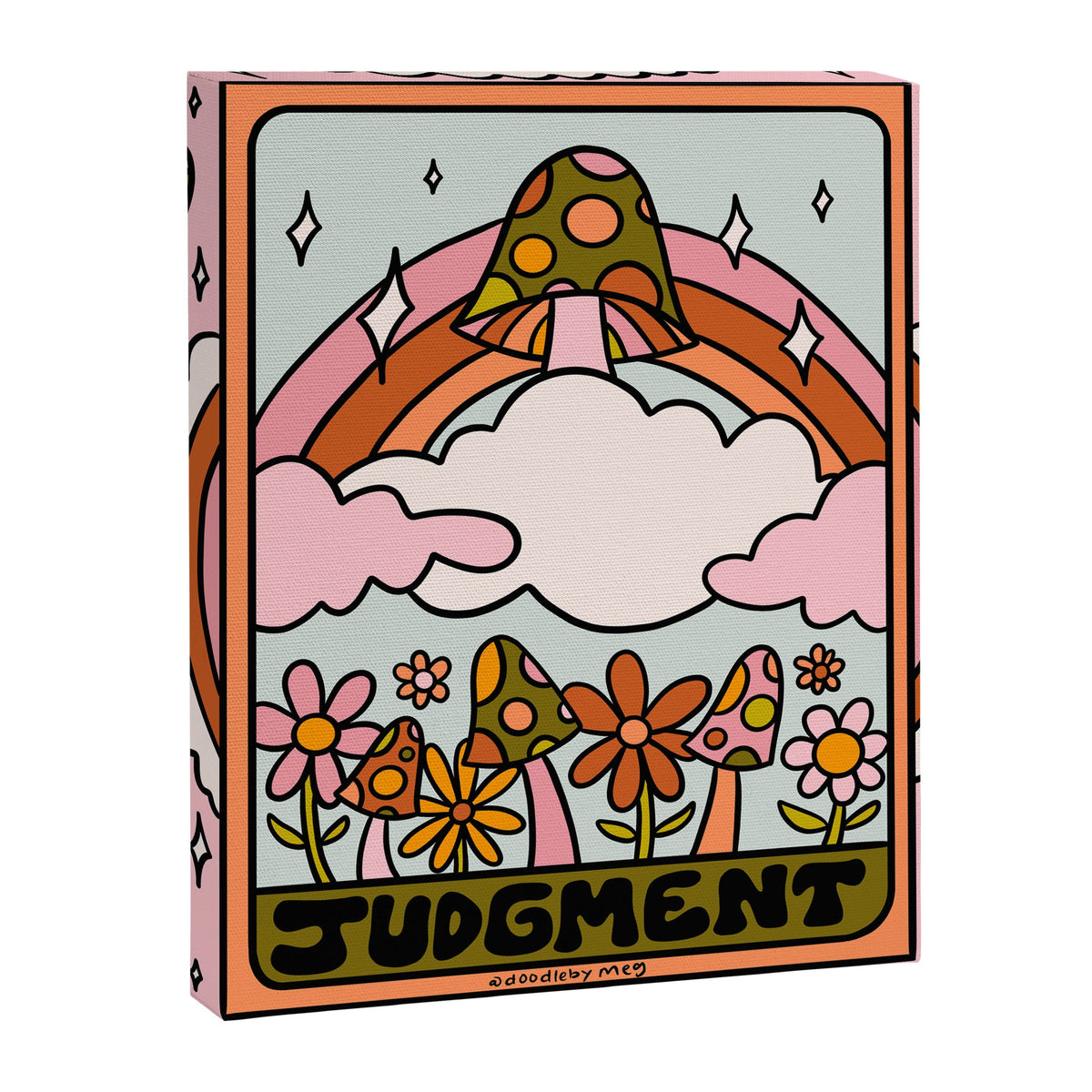 20. Judgment Tarot Mushroom Canvas Print